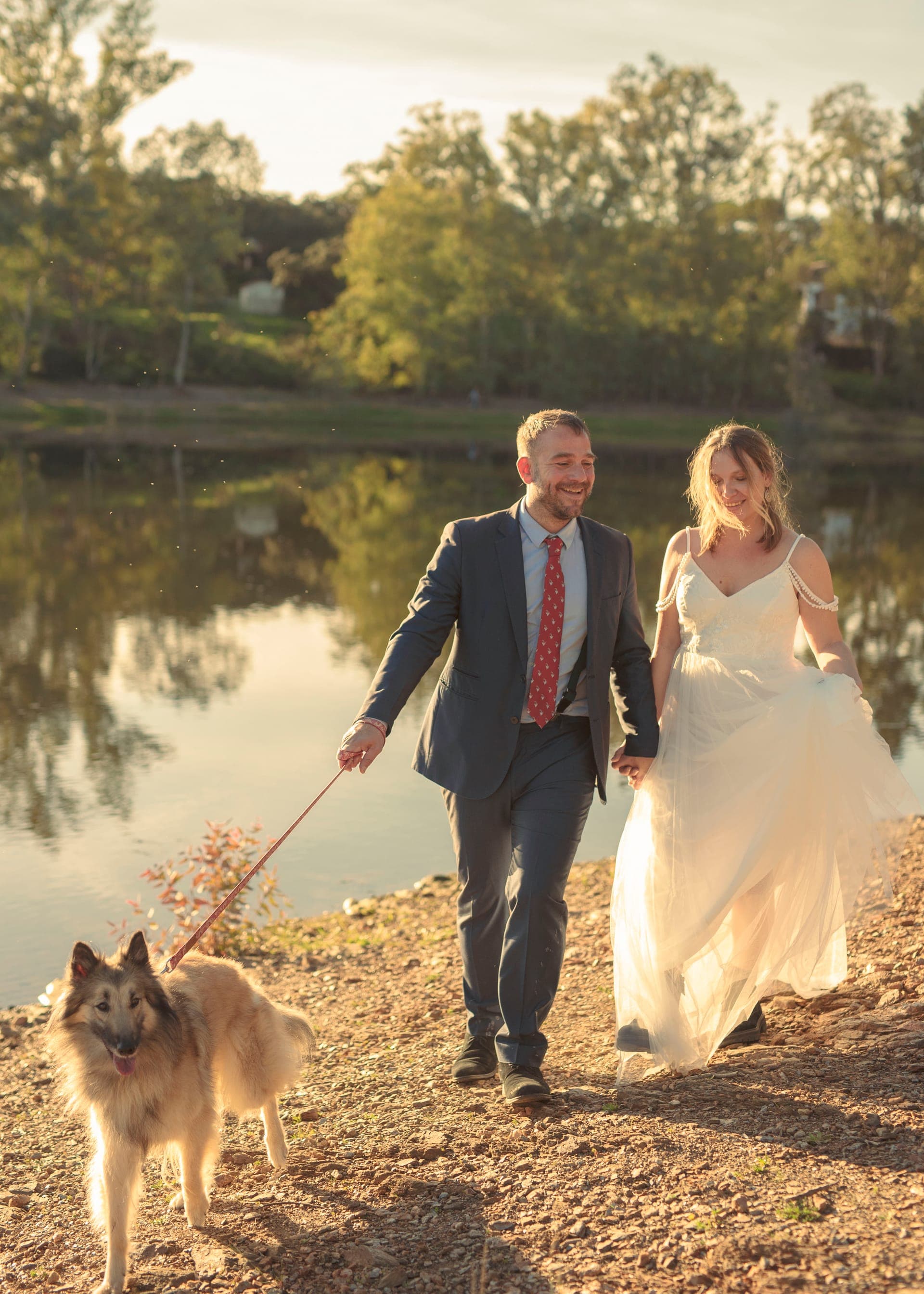 Pareja con mascota