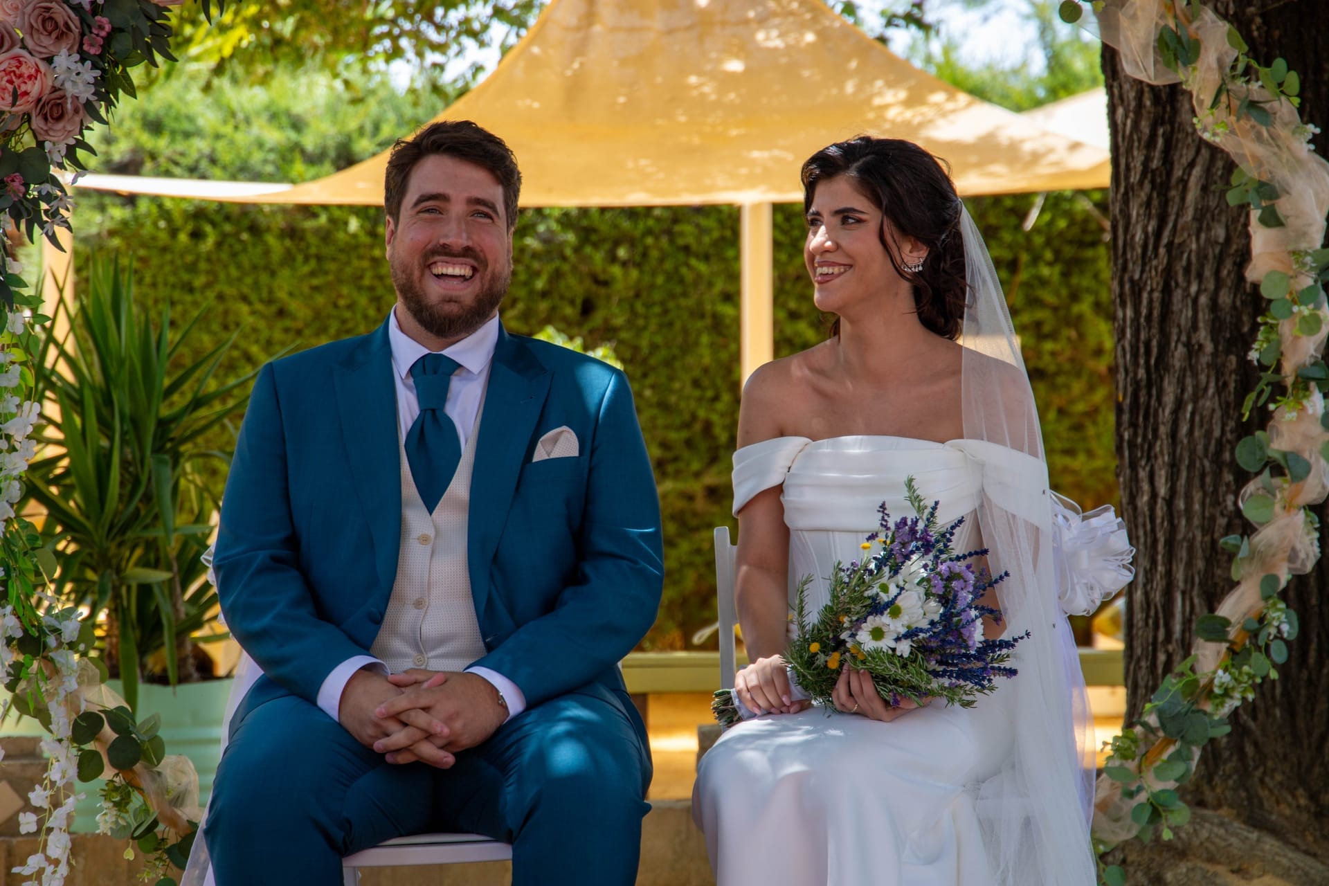 Boda de Helen y Dani en Sevilla, fotografia natural en verano